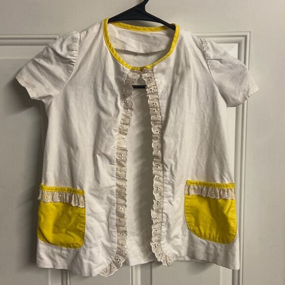 Well Dressed Wolf white eyelet Toddlers Girl jacket 4t - Picture 2 of 4